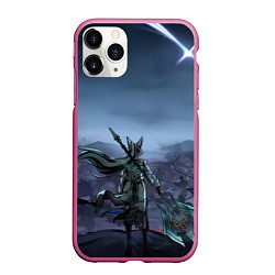 Чехол iPhone 11 Pro матовый Honkai Star Rail Feixiao, цвет: 3D-малиновый