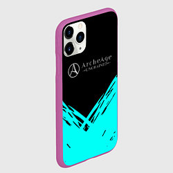 Чехол iPhone 11 Pro матовый ArcheAge краски, цвет: 3D-фиолетовый — фото 2