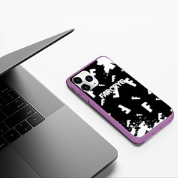 Чехол iPhone 11 Pro матовый FC6 logo pattern, цвет: 3D-фиолетовый — фото 2