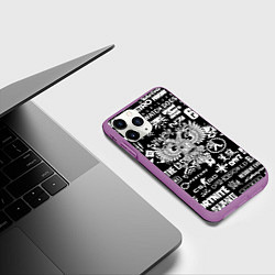 Чехол iPhone 11 Pro матовый Киберсорт Россия герб, цвет: 3D-фиолетовый — фото 2