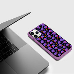 Чехол iPhone 11 Pro матовый Красный взгляд, цвет: 3D-фиолетовый — фото 2