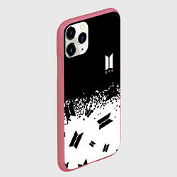 Чехол iPhone 11 Pro матовый Marshmello dj pattern краски, цвет: 3D-малиновый — фото 2