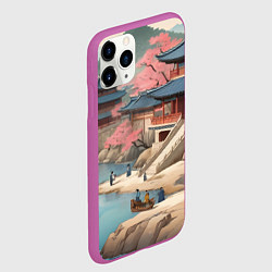 Чехол iPhone 11 Pro матовый Корея эпоха чосон, цвет: 3D-фиолетовый — фото 2