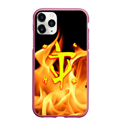 Чехол iPhone 11 Pro матовый DOTA storm, цвет: 3D-малиновый