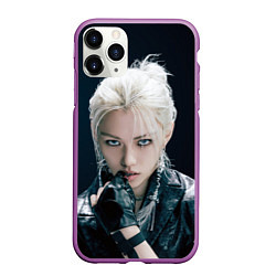 Чехол iPhone 11 Pro матовый Stray Kids Felix Giant concept, цвет: 3D-фиолетовый