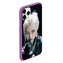 Чехол iPhone 11 Pro матовый Stray Kids Felix Giant concept, цвет: 3D-фиолетовый — фото 2