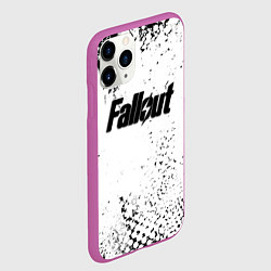 Чехол iPhone 11 Pro матовый Fallout game краски, цвет: 3D-фиолетовый — фото 2