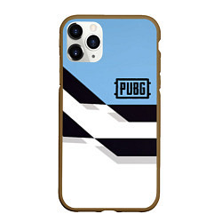 Чехол iPhone 11 Pro матовый PUBG geometry steel, цвет: 3D-коричневый