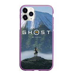 Чехол iPhone 11 Pro матовый Ацу на коне Ghost of Yotei, цвет: 3D-фиолетовый