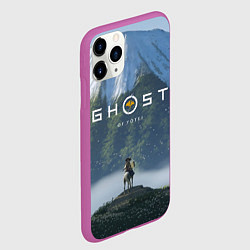 Чехол iPhone 11 Pro матовый Ацу на коне Ghost of Yotei, цвет: 3D-фиолетовый — фото 2