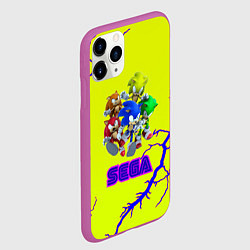 Чехол iPhone 11 Pro матовый Sonic storm, цвет: 3D-фиолетовый — фото 2