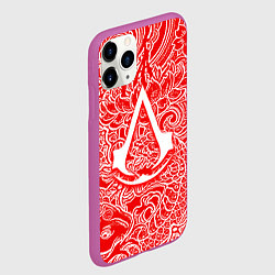 Чехол iPhone 11 Pro матовый Assassins Creed shadows, цвет: 3D-фиолетовый — фото 2