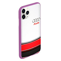 Чехол iPhone 11 Pro матовый AUDI auto car, цвет: 3D-фиолетовый — фото 2