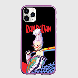 Чехол iPhone 11 Pro матовый Дандадан: Бабушка медиум, цвет: 3D-фиолетовый