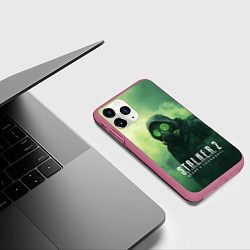 Чехол iPhone 11 Pro матовый Stalker 2 сердце Чернобыля, цвет: 3D-малиновый — фото 2