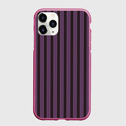 Чехол iPhone 11 Pro матовый Узор как у Джинкс из Аркейн, цвет: 3D-малиновый