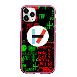 Чехол iPhone 11 Pro матовый Twenty one pilots music steel, цвет: 3D-малиновый