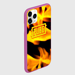 Чехол iPhone 11 Pro матовый PUBG fire steel, цвет: 3D-фиолетовый — фото 2