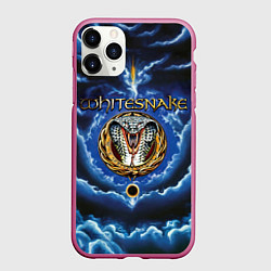 Чехол iPhone 11 Pro матовый Whitesnake музыкальная группа, цвет: 3D-малиновый