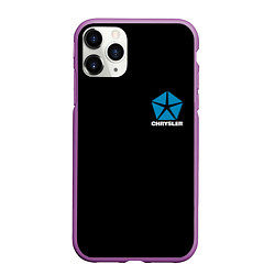 Чехол iPhone 11 Pro матовый Chrysler, цвет: 3D-фиолетовый