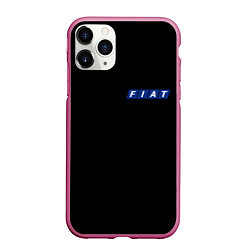 Чехол iPhone 11 Pro матовый FIAT logo auto, цвет: 3D-малиновый