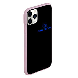 Чехол iPhone 11 Pro матовый Honda blue logo, цвет: 3D-розовый — фото 2