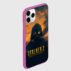 Чехол iPhone 11 Pro матовый Stalker загрязненный завод, цвет: 3D-фиолетовый — фото 2