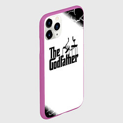 Чехол iPhone 11 Pro матовый Крёсный отец, цвет: 3D-фиолетовый — фото 2