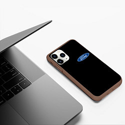 Чехол iPhone 11 Pro матовый FORD logo auto, цвет: 3D-коричневый — фото 2