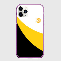 Чехол iPhone 11 Pro матовый Мы русские с нами Бог малая желтая хризма Николай, цвет: 3D-фиолетовый