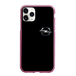 Чехол iPhone 11 Pro матовый Opel logo auto, цвет: 3D-малиновый