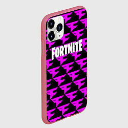 Чехол iPhone 11 Pro матовый Fortnite faze clan, цвет: 3D-малиновый — фото 2