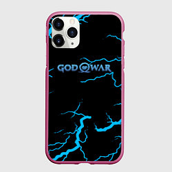 Чехол iPhone 11 Pro матовый God of War storm, цвет: 3D-малиновый