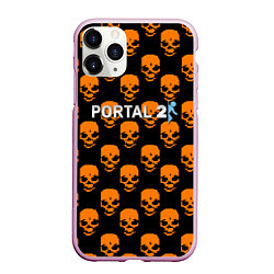 Чехол iPhone 11 Pro матовый Portal skull pattern