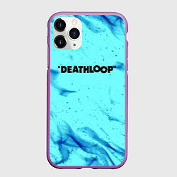 Чехол iPhone 11 Pro матовый Deathloop neon flame, цвет: 3D-фиолетовый