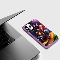 Чехол iPhone 11 Pro матовый Elf Jinx, цвет: 3D-фиолетовый — фото 2