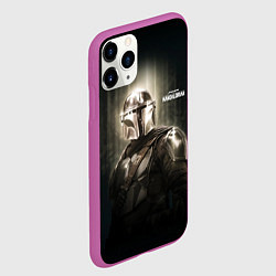 Чехол iPhone 11 Pro матовый Din Djarin - The Mandalorian, цвет: 3D-фиолетовый — фото 2
