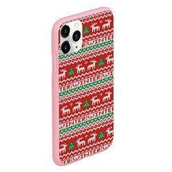 Чехол iPhone 11 Pro матовый Deer christmas pattern, цвет: 3D-баблгам — фото 2