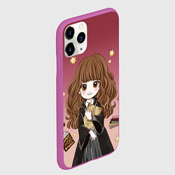 Чехол iPhone 11 Pro матовый Гермиона Грейнджер, цвет: 3D-фиолетовый — фото 2