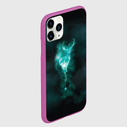 Чехол iPhone 11 Pro матовый  Patronus deer, цвет: 3D-фиолетовый — фото 2
