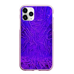 Чехол iPhone 11 Pro матовый Фиолетовый симбионт, цвет: 3D-розовый