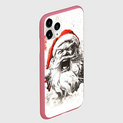 Чехол iPhone 11 Pro матовый Японский Санта - банзай, цвет: 3D-малиновый — фото 2