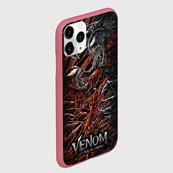 Чехол iPhone 11 Pro матовый Venom vs Carnage, цвет: 3D-малиновый — фото 2