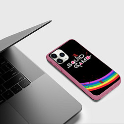 Чехол iPhone 11 Pro матовый Игра в кальмара - 2 сезон, цвет: 3D-малиновый — фото 2