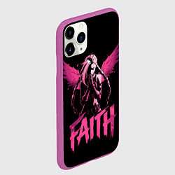 Чехол iPhone 11 Pro матовый Джинкс ангел - Аркейн, цвет: 3D-фиолетовый — фото 2