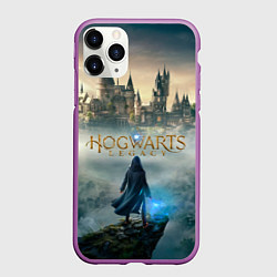 Чехол iPhone 11 Pro матовый Герой Hogwarts legacy, цвет: 3D-фиолетовый
