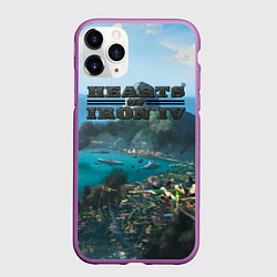 Чехол iPhone 11 Pro матовый Hearts of Iron trial of allegiance, цвет: 3D-фиолетовый