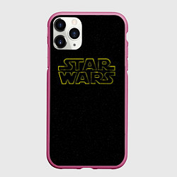 Чехол iPhone 11 Pro матовый Logo - Star Wars, цвет: 3D-малиновый