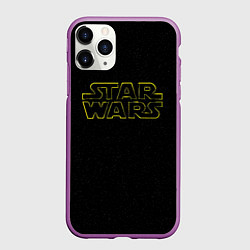Чехол iPhone 11 Pro матовый Logo - Star Wars, цвет: 3D-фиолетовый