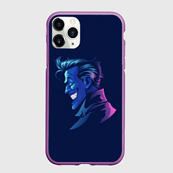 Чехол iPhone 11 Pro матовый Joker gradient, цвет: 3D-фиолетовый